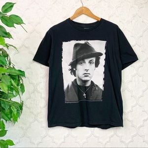 Rocky Balboa Movie Black Graphic Tee Shirt